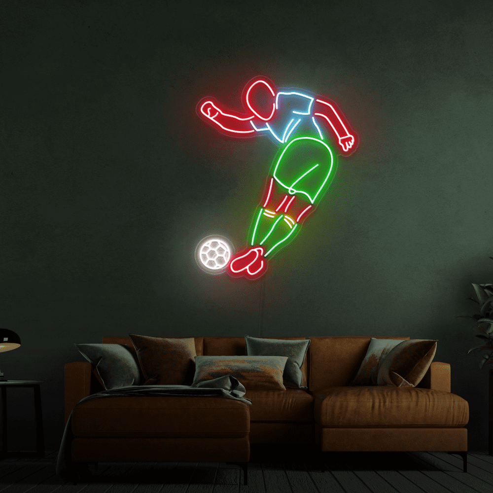 Soccer Player - Led Neon Sign