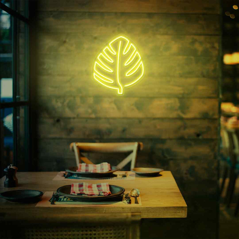 Leaf Neon Sign 1050