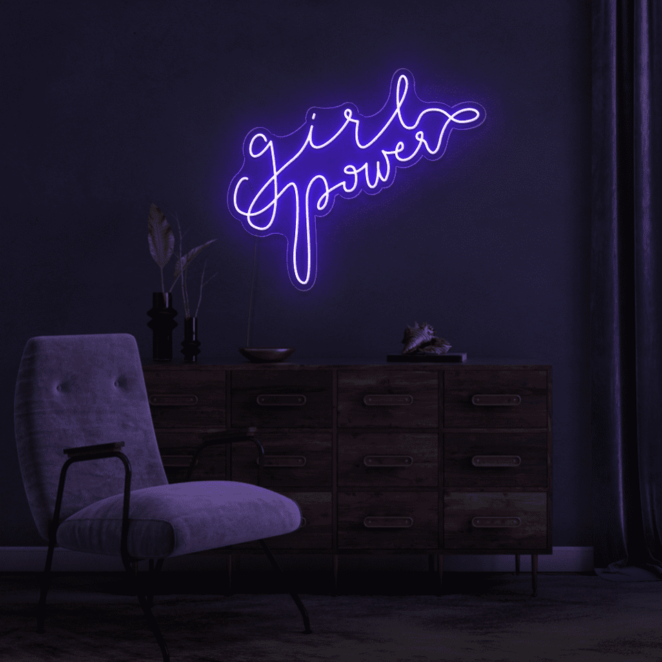 Girl Power Neon Sign | Neon Signs for Girls Room - Neon Marvels