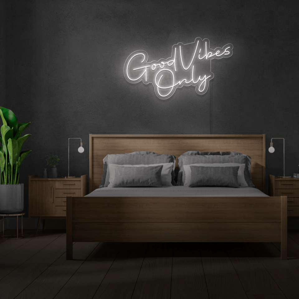 Good Vibes Only Neon Sign by Neon Marvels | 12 Months Warranty